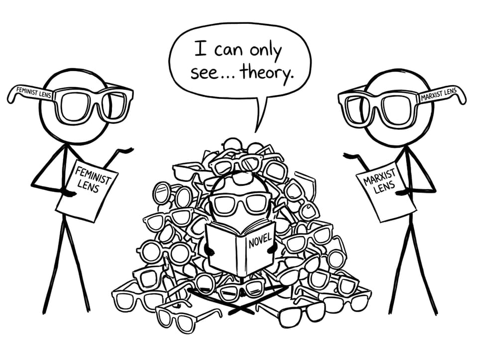 Too many theory glasses, can’t see the novel