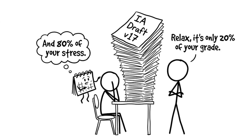 Student vs IA draft stress comic