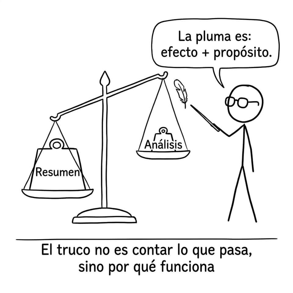 Comic: resumen vs análisis