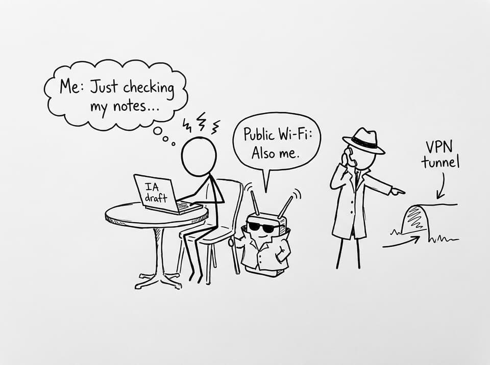 Cafe Wi-Fi spy joke