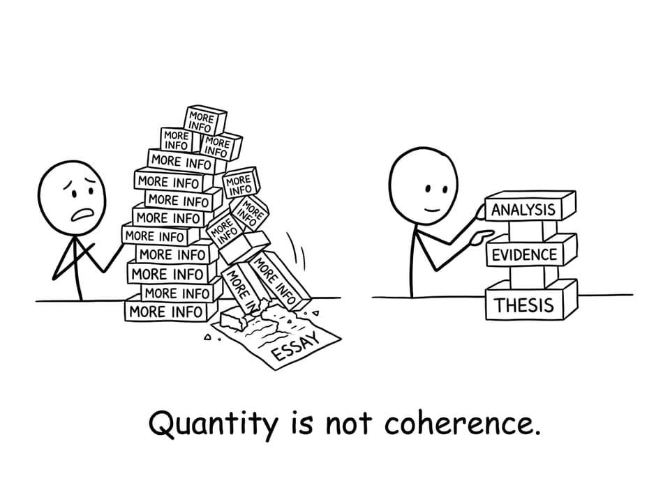 Facts tower vs thesis-evidence-analysis blocks