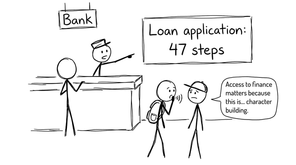Bank loan steps joke