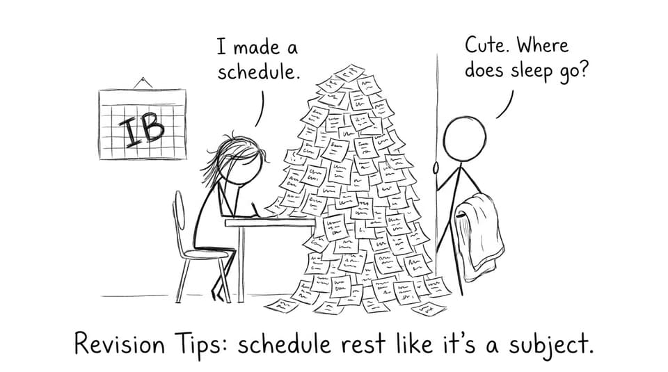 Comic about scheduling sleep