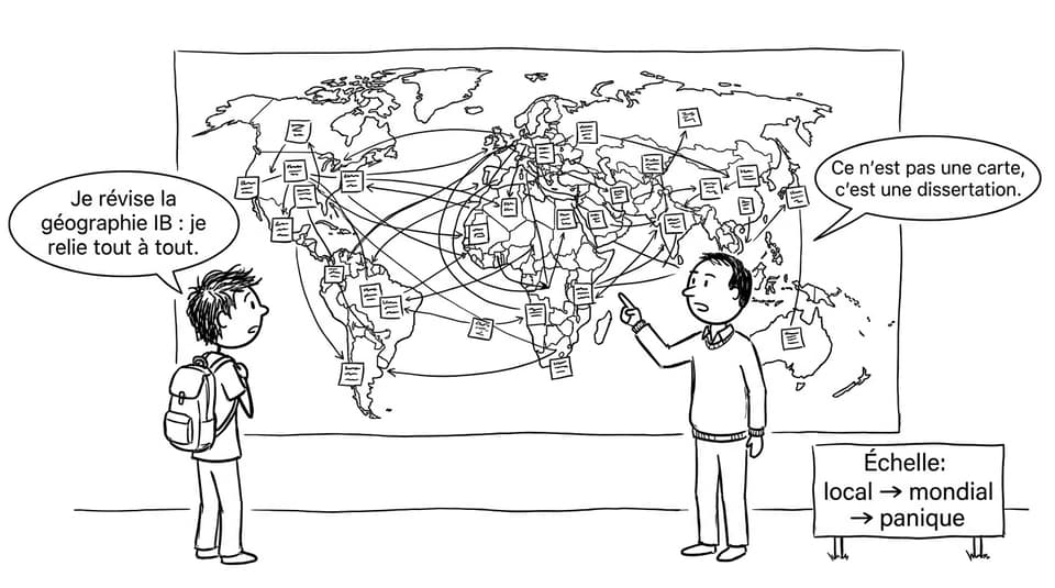Carte du monde et panique géographique