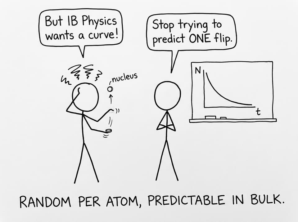 IB student tries to predict a single decay event