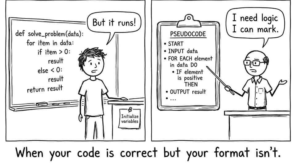 When your code is correct but your format isn't.