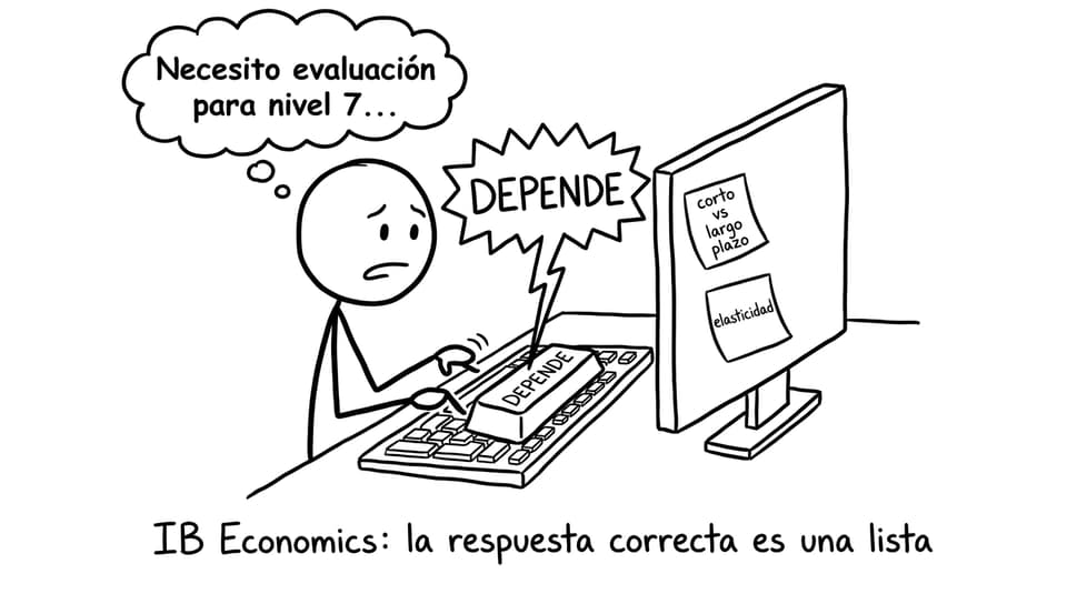 Tecla DEPENDE para evaluación