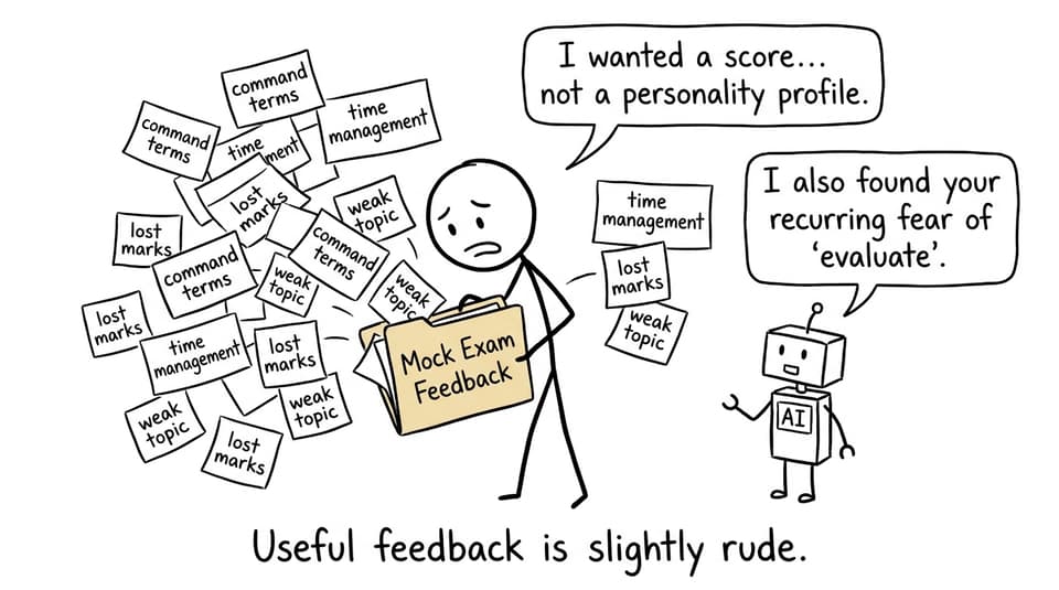 A folder of feedback becomes a personality profile