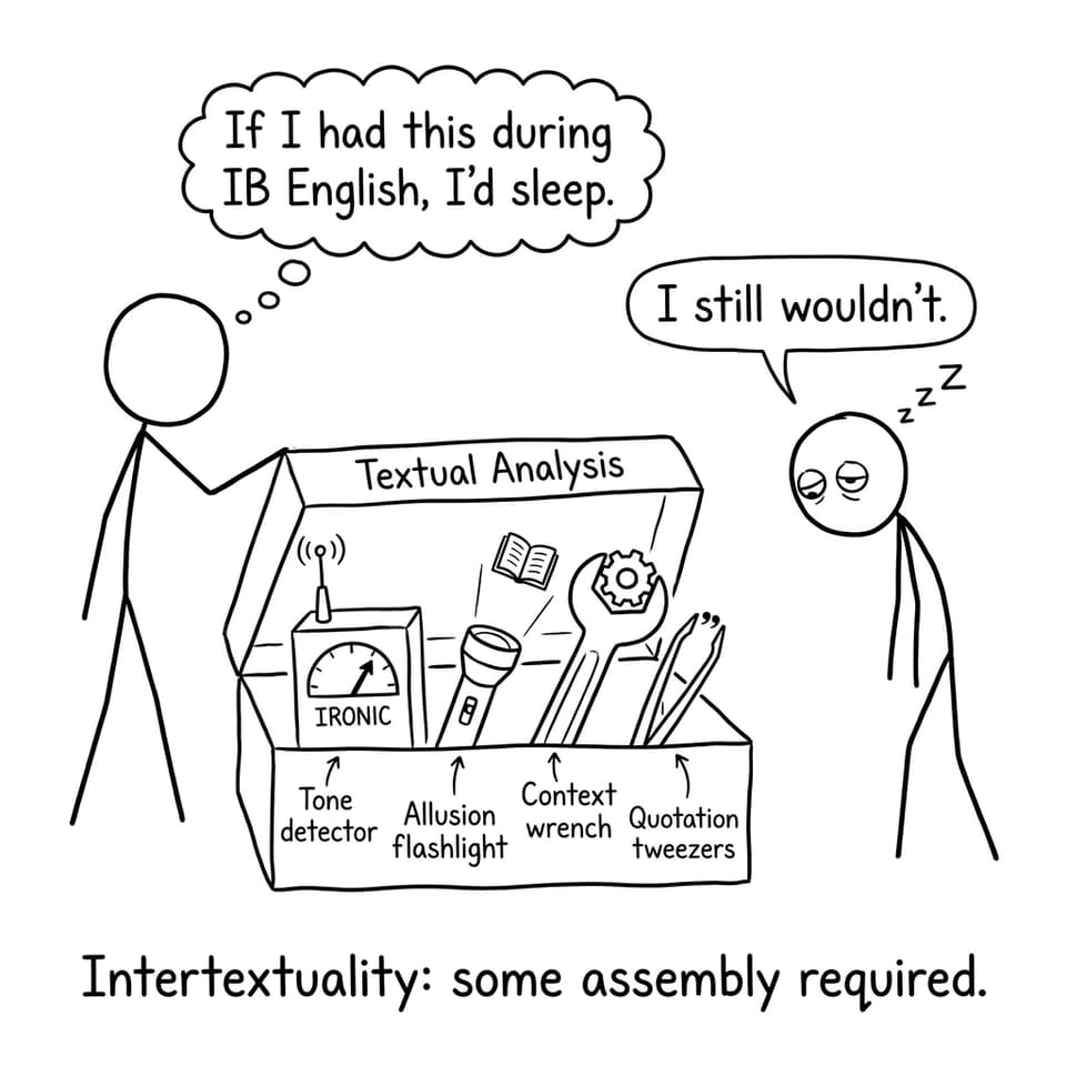 Intertextuality toolbox comic