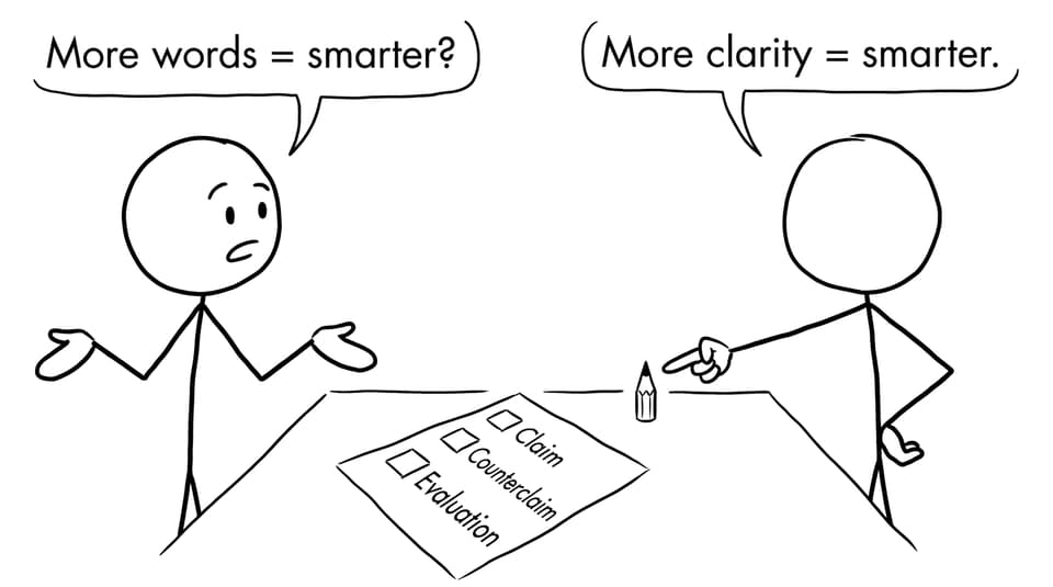More words vs more clarity debate