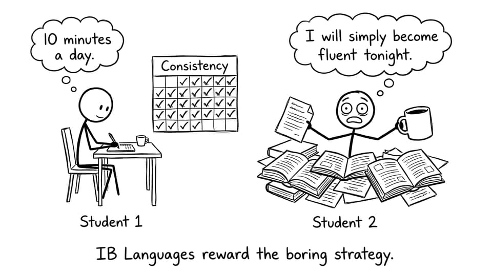 Comic: daily practice vs cramming