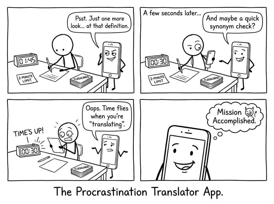 Translator app whispers temptation