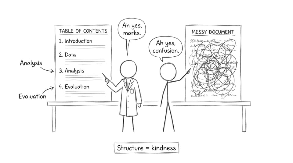 Structure kindness comic