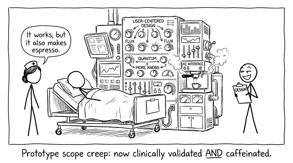 An overengineered hospital device that also makes espresso