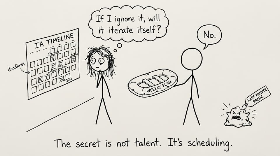The secret is scheduling