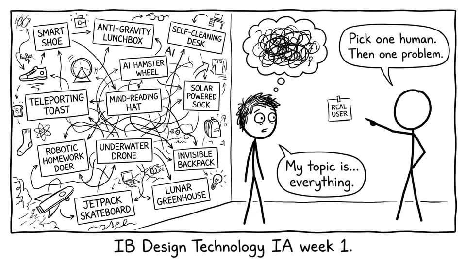 Student brainstorm chaos comic