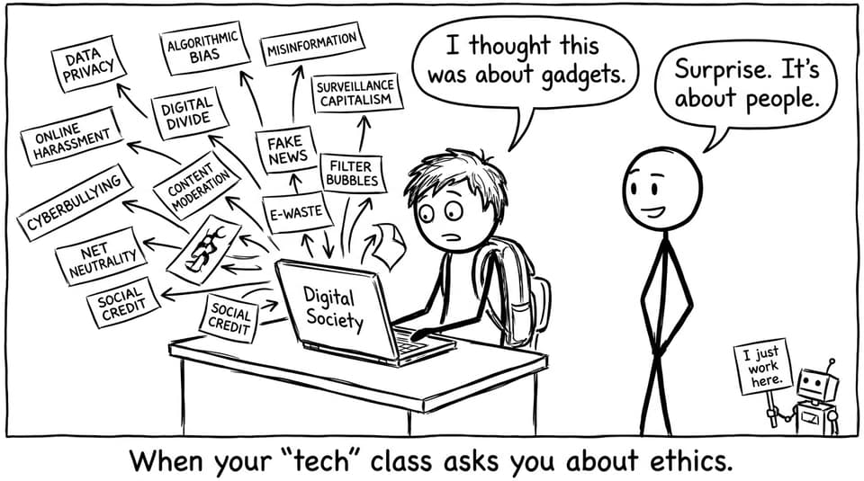 A student learns Digital Society is about people