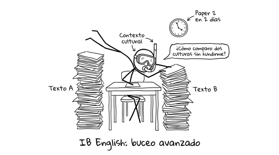 IB English: cultural context struggle comic