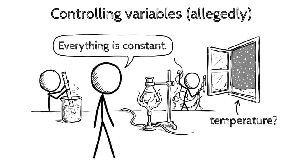 Controlling variables (allegedly)