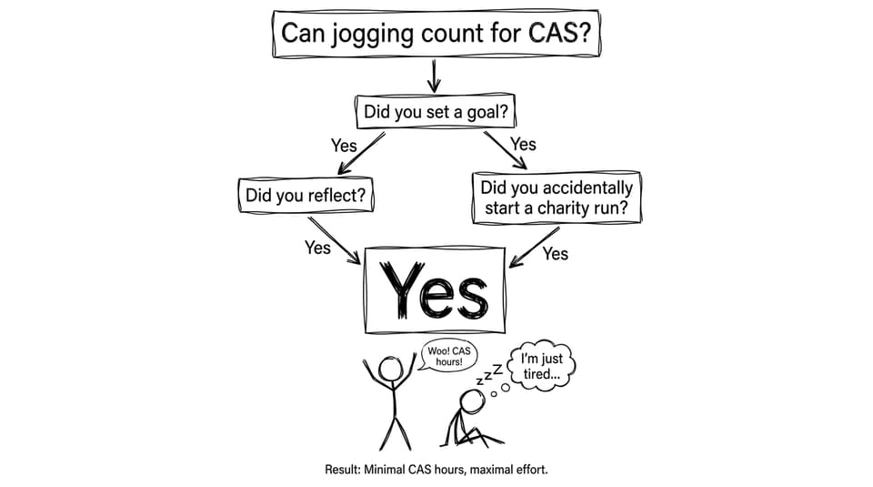 Silly flowchart about jogging CAS