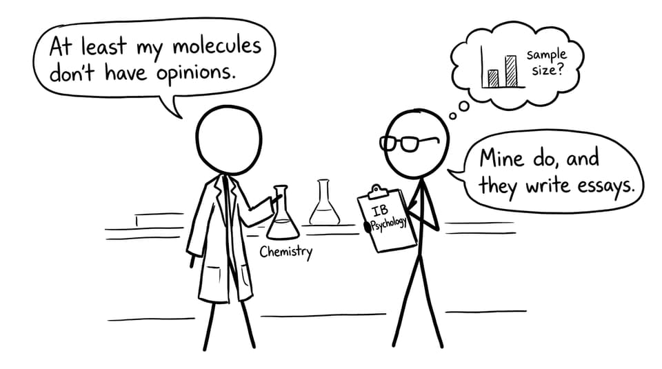 Chemistry vs IB Psychology comic