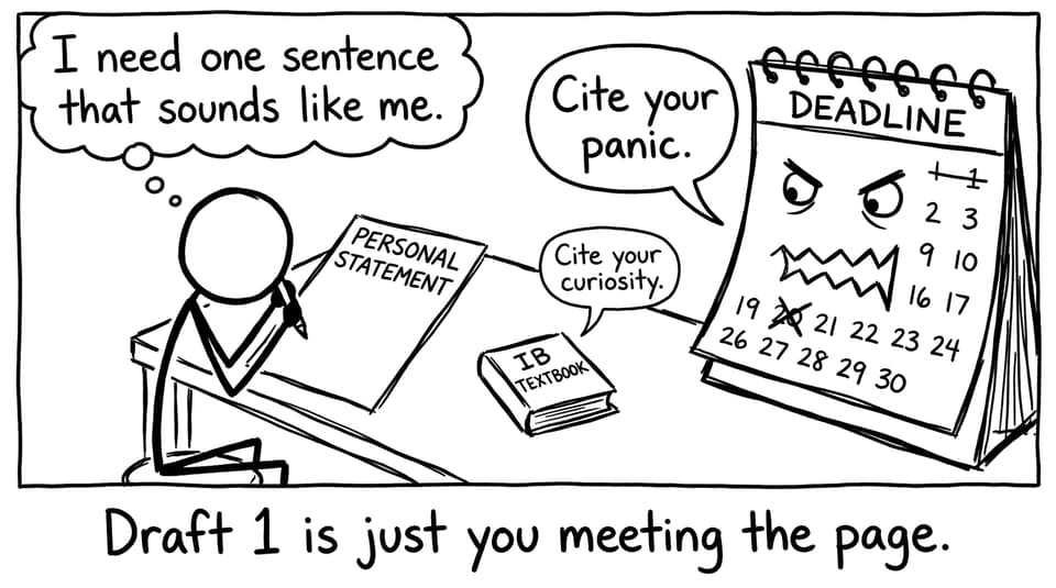 Blank-page showdown comic