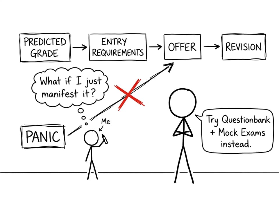 Flowchart about panic vs preparation
