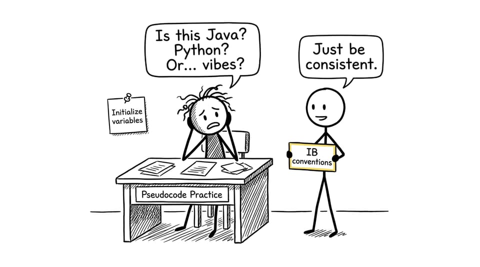 Student confused by pseudocode styles