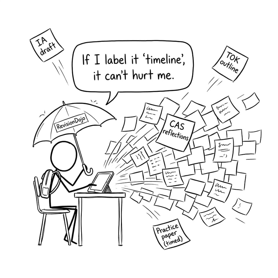 Calendar explosion with umbrella