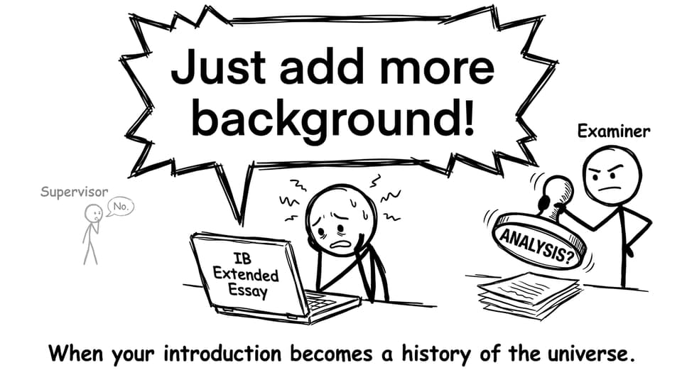 When your introduction becomes a history of the universe.