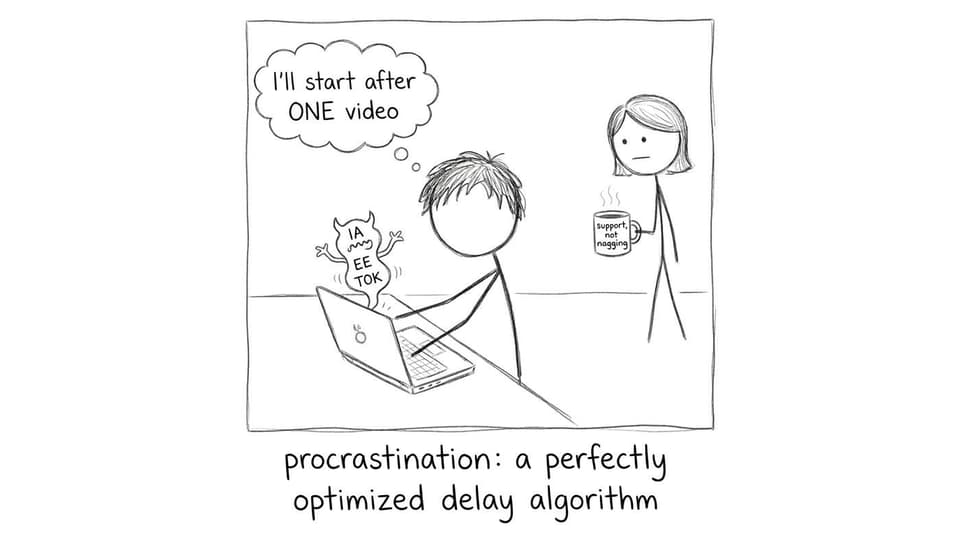 IB to-do list monster comic