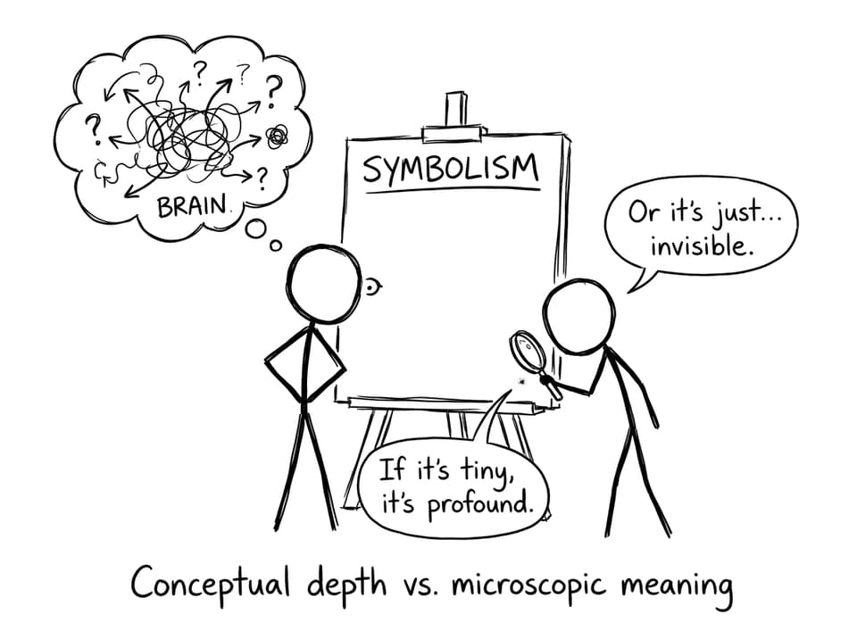 Student makes symbolism microscopic