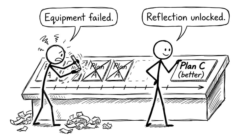 Plan A vs Plan C reflection comic