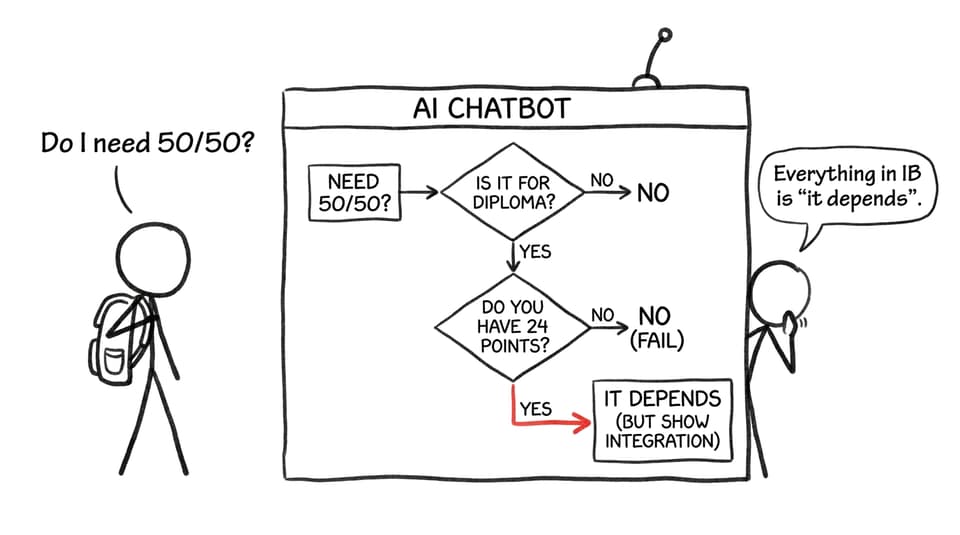 Asking AI whether it must be 50/50