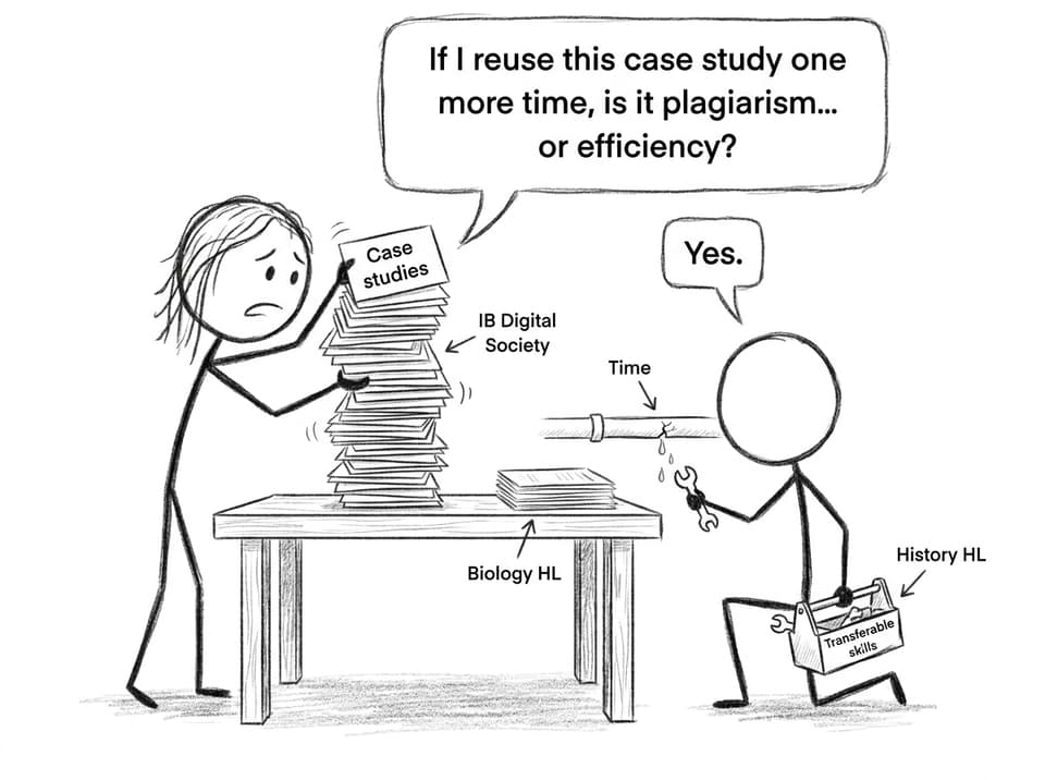 Case study reuse joke in IB Digital Society