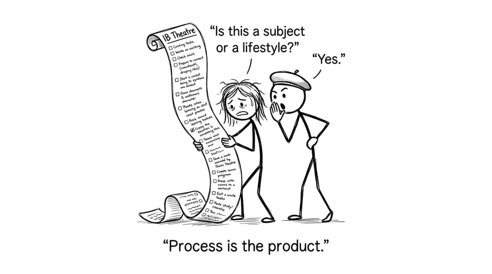 IB Theatre checklist humor comic
