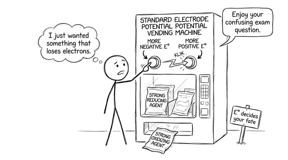 E° vending machine exam mix-up comic