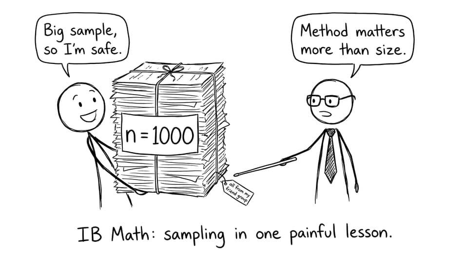 Big sample, biased method comic