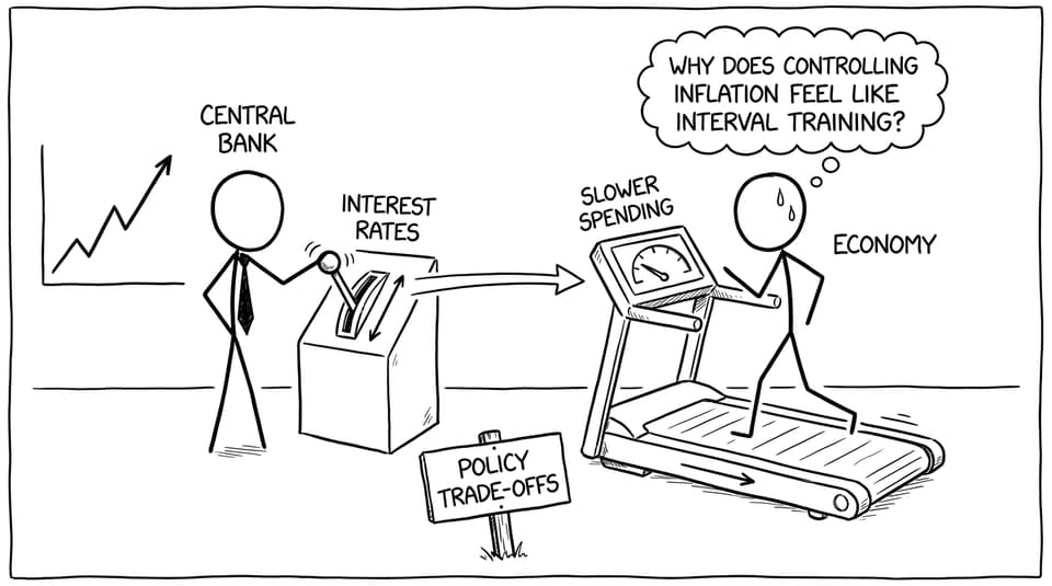 Why does controlling inflation feel like interval training?