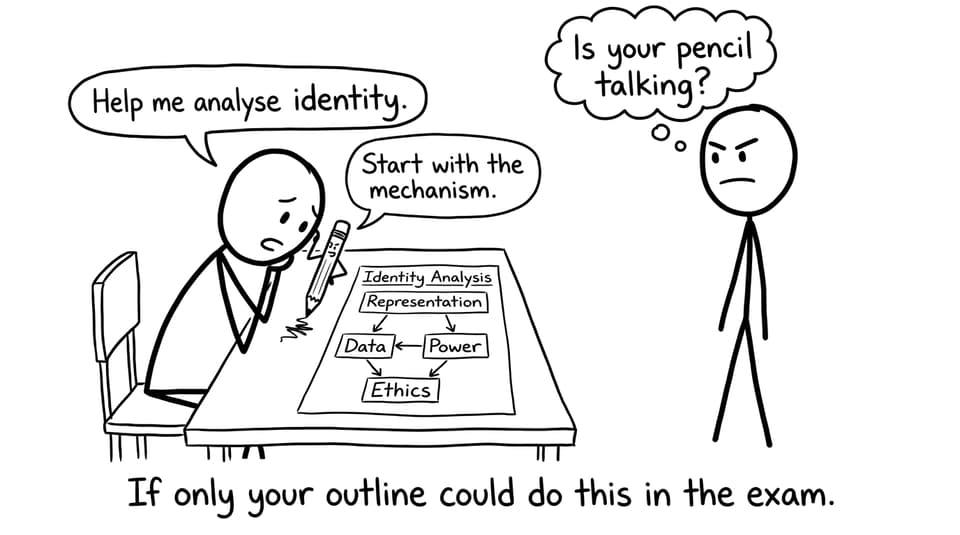 Exam pencil talking joke