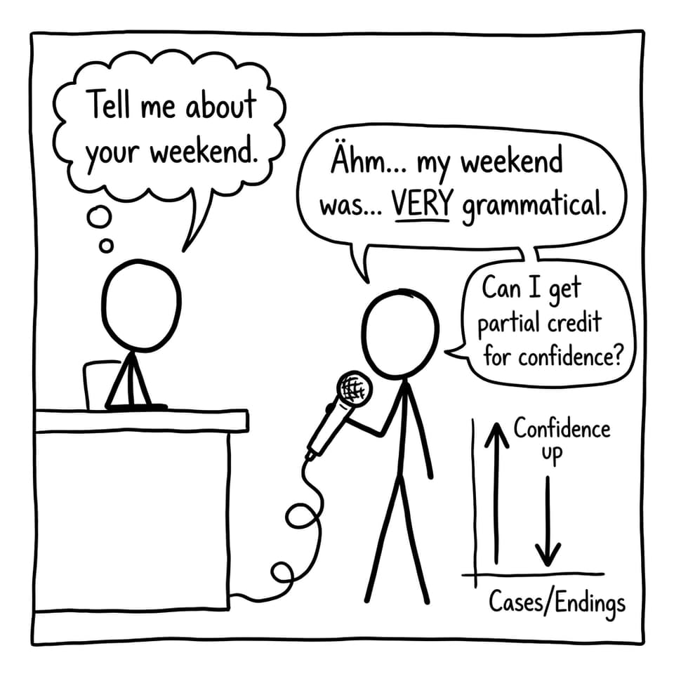 IB Languages comic about the oral exam