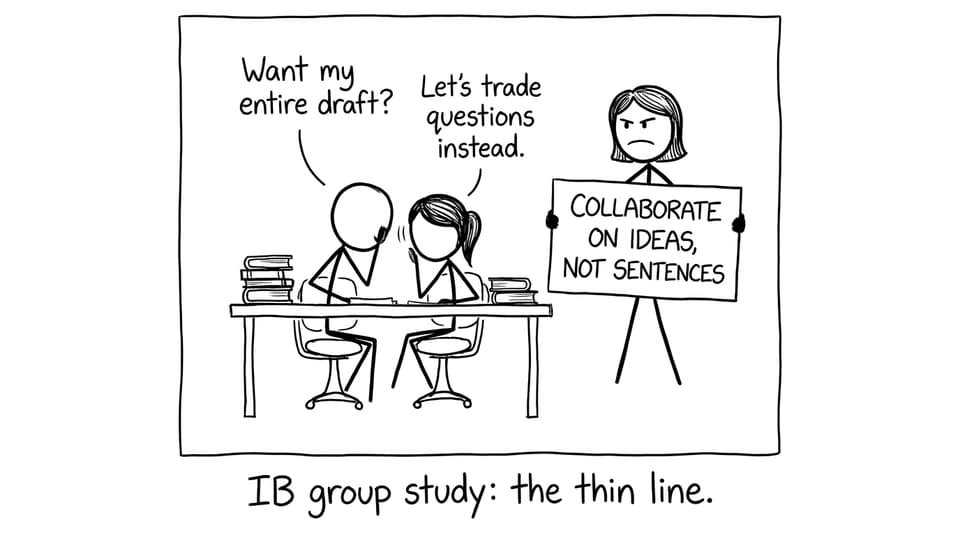 Collaboration vs collusion in group study