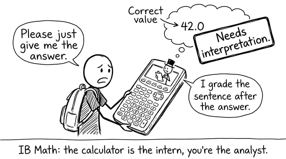 Calculator intern, you are the analyst
