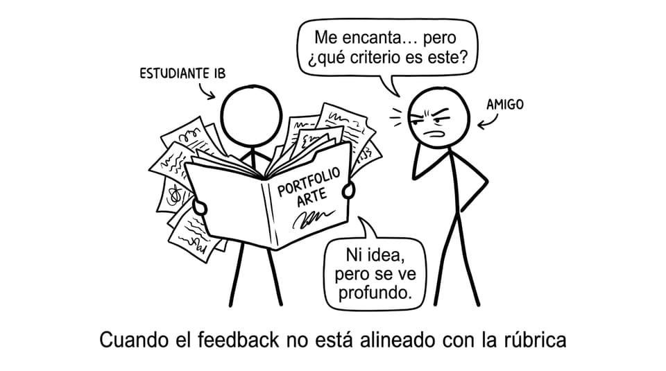 Comic: feedback sin rúbrica