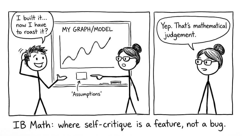 IB Math self-critique comic