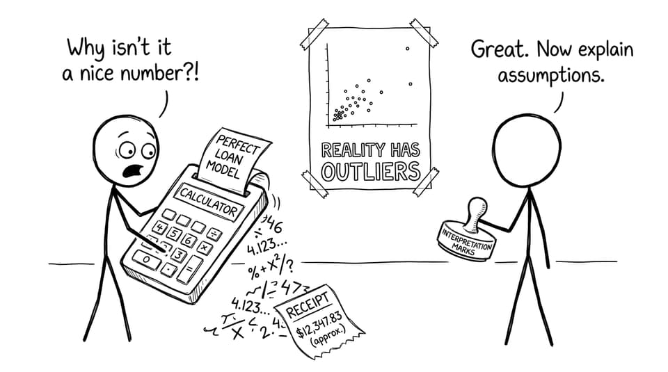 Student vs messy model output