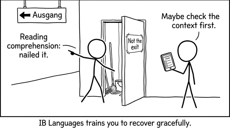 Reading comprehension gone wrong at the airport