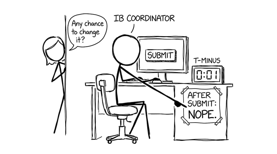 Coordinator guarding the submit button