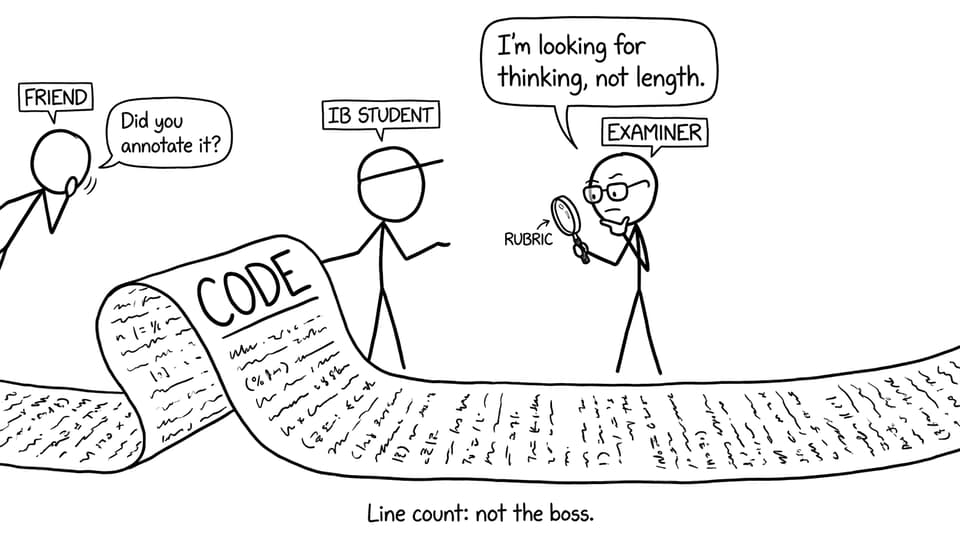 Student vs rubric scroll joke