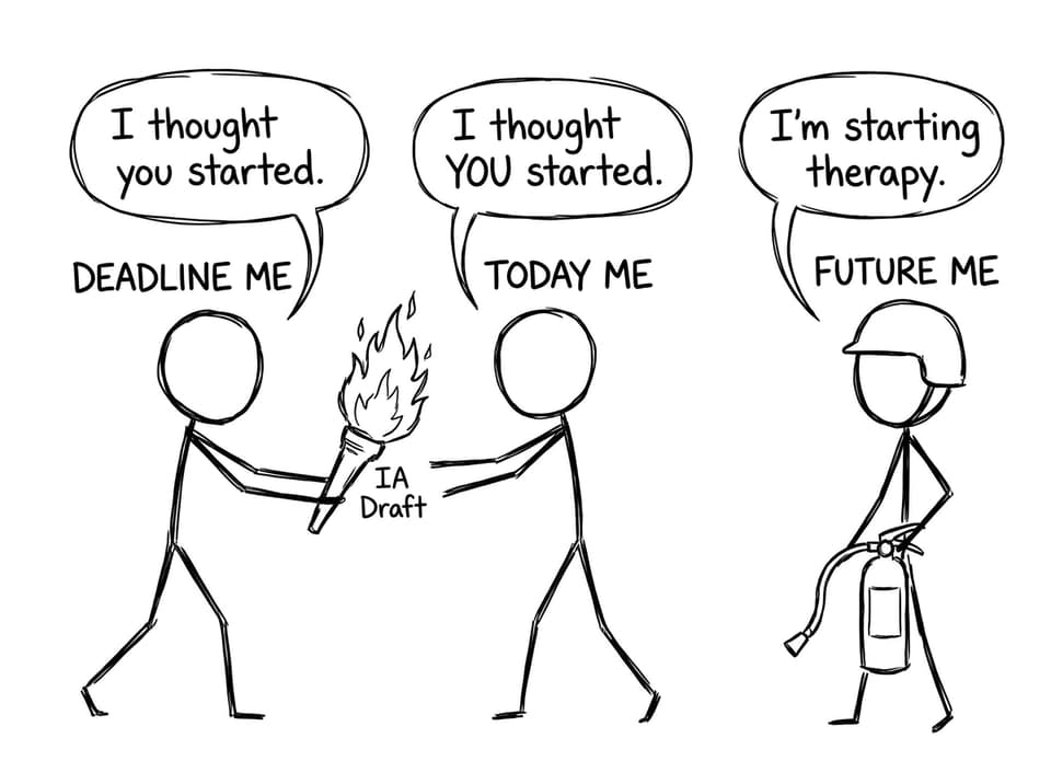 Deadline baton comic